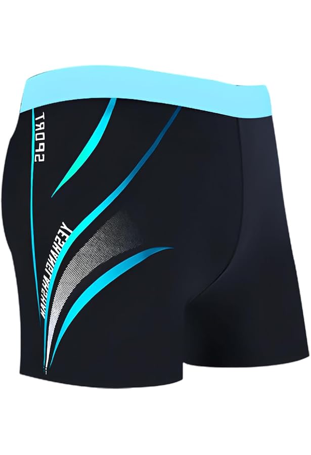 Slip De Bain Homme DOKRIN - Boxer De Natation Respirant à Séchage Rapide, Rouge (70-100 Kg)