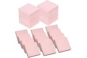 Acidea Rubber Carving Blocks, 24pcs 2"x2" Square Pink Linoleum Blocks for Printmaking, Easy to Carve Stamp Making Kit for Stamp Soft Rubber Crafts and DIY Craft Project