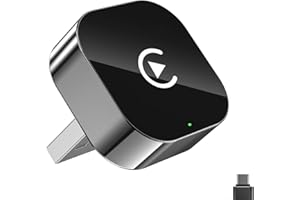 INTENSO Wireless Carplay Adapter Uk- 2-in-1 Plug and Play USB to Wireless Car Adapter for iPhone & Android, Seamless Bluetooth Connectivity, Auto Link Car Accessories