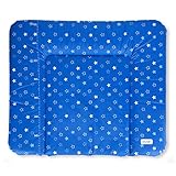 Wickeltischauflage Wickelauflage Wickelunterlage Sterne Babybett Baby 85x70cm weich Blau NEU