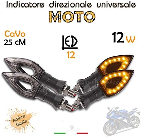 4 Direction Indicators Universal Four Arrows For Moto 12 1 W LED Flashing Light – Amber Yellow Orange