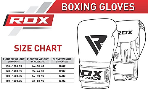 RDX Boxhandschuhe Muay Thai Boxsack Kickboxen Sparring Training Sandsack Rindsleder Boxing Gloves - 4
