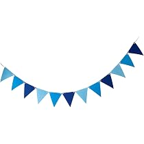 30 M Wimpelkette Rot-blau-weiß – 60 Flaggen, Polyester, Für Partys, Hochzeiten, Feste