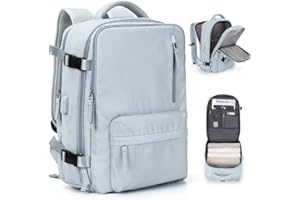 SEAFEW Mochila Viaje Cabina Avion 40x30x20 para Ryanair Mochilas de Vacío con Bomba para Mujer Bolsa de Cabina 45x36x20 Easyjet Equipaje de Mano Mochila de Senderismo Mochila Impermeable Cabina Mochila