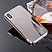 Price comparison product image Sycode Mirror Case for iPhone X,Soft TPU Mirror Cover for iPhone X,Luxury TPU Bumper Silicone Case Handy Cover Reflecting Protective Shockproof Cover Mirror Electroplating Technology Backplate Shell For iPhone X-Silver