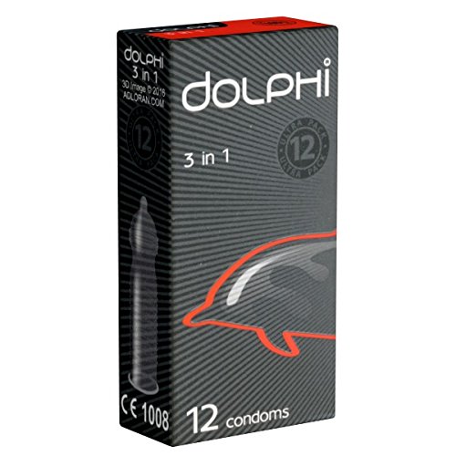 Preisvergleich Produktbild Dolphi «3in1» 12 stimulierende Kondome