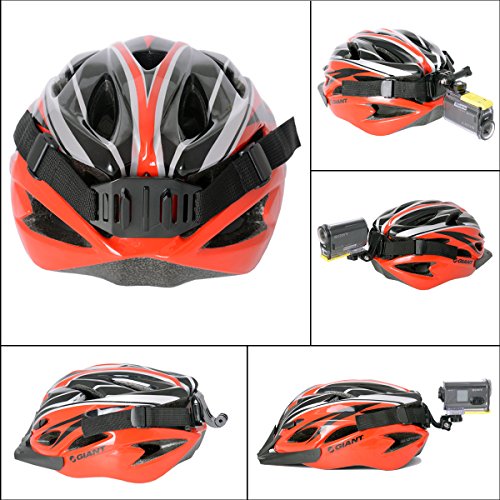 Fantaseal   Casque Sangle Fixation  Universel Casque Support 7en1 360 Rotatif Cam  ra Casque Mount pour Sony Casque Fixation pour SONY FDR X-3000V X1000VR HDR AS 300 en V  lo Moto bicycle