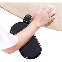 YANGHX Ergonomic Arm Rest Support for Desk Armrest Pad Rotating Wrist Rest Holder (Black)