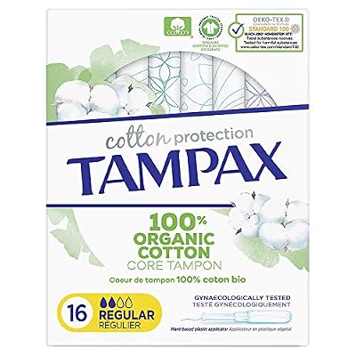 Tampax Cotton Protection Régulier Tampons Avec Applicateur X 16