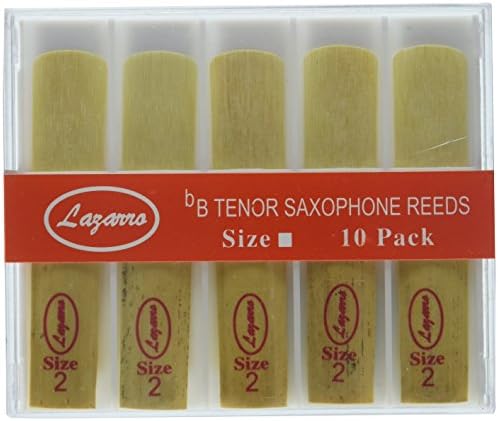 T-2 - Tenor Saxophone Sax Reeds Lazarro Strength Size # 2, Box of 10~Sizes 1.5, 2, 2.5, 3, 3.5, 4~CLICK to CHOOSE YOURS
