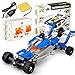 Produktbild Colorful Bauspielzeug Konstruktionsspielzeug, R/C 10 in 1 Rennwagen Bauklötze Radio Control Spielzeug, 190 Stück DIY Kit mit USB Wiederaufladbar Batterie, Bau Bauen Sie Sich Spielzeug