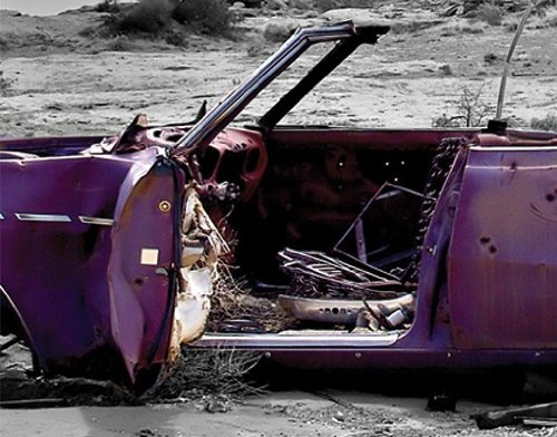 Papiertapete – Fototapete No.56 ‚CADILLAC IN PINK‘ 400x280cm USA Straßenkreuzer , Größe:280cm x 400cm - 3