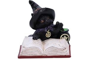 Nemesis Now Figurka kota Familiar's Brew, czarna, 8,5 cm