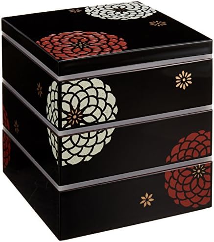 Bento Box with Hyakka Muster%¶ÝÏ% Hyakka schwarz%¶ÝÏ% 2280ml
