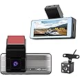 CALLMATE Full HD 1080p Car Dashboard Camera, 2.7 inch IPS Display with Audio & Loop Recording (G-Sensor, Motion Detection) with Easy Installation (Silver, Support Upto 64Gb) (with Rear Camera)