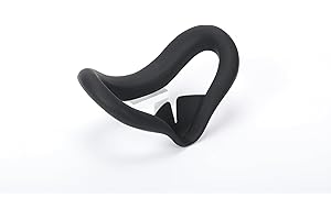 CBDYWVR Silikonowa nakładka na twarz VR do MetaQuet 3S, odporna na pot silikonowa osłona twarzy do zestawu słuchawkowego Quet 3S, Silikonowe akcesoria VR kompatybilne z Quet 3S (Czarny)