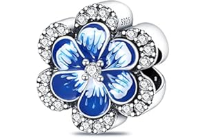 LNQOBU Bracciale per Charm Donna Argento Sterling 925 è Adatto a Bracciali e Collane da Donna