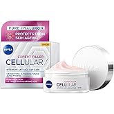 NIVEA Cellular Expert Filler Intensive Anti-Aging Day Care Face Cream 50 ml, Hyaluronic Acid and Folic Acid, SPF30 Sun