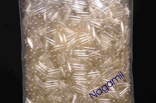 2.000 Gelatine Leerkapseln transparent Gr. "00"