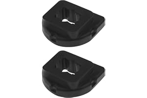 OTOTEC Wymienna tuleja montażowa chłodnicy 1535318 8V518125AB kompatybilna z poduszkami do zbiornika na wodę Ford, uszczelka poduszki chłodnicy, czarna, 2 szt