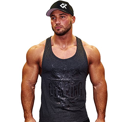 Gym King Stringer Tank Top Bodybuilding Tank The Steel made me what i am, Gymking - 2