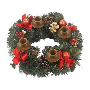 Corona de Adviento de Navidad,