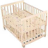 Xy Lit Bebe Berceau Jumeau Nouveau Ne En Bois Massif Sans Peinture Elargissement For Augmenter Le Lit De Couture For Bebe Color Beige Amazon Fr Bebes Puericulture