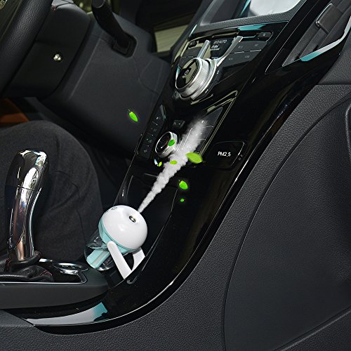 Auto Aroma Diffuser Ultraschall Luftbefeuchter Humidifier mit Farbwechsel Auto Shut-off ,sicher und leise – Air Diffuser Reiniger Lufterfrischer für Autos - 3