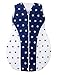 Produktbild Zuzpol Baby Schlafsack Ohne Ärmel Fußsack Kleinkinder, weiß-dunkelblau 19, 68-74 cm