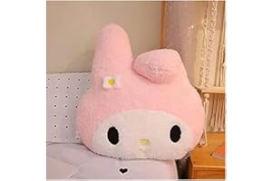 CHYUAN Plüschtier Stofftier My Melody Anime Umarmungs-Schlafkissen Bequemes süßes Kissen Puppe Cartoon-Kawaii- Weiche Kuscheltiere Kinderzimmerdekoration Geburtstagsgesche