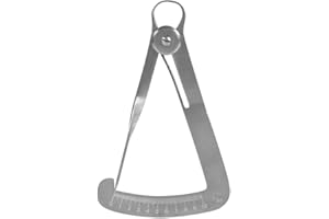 YUYTE Edelstahl zahnmedizinische Kronen Messgerät, Zahnkronen Messgerät Messschieber Chirurgische Instrumente Messwerkzeug für Metall/Wachs Tasterzirkel chirurgische (Messschieber aus Gold)