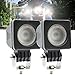 Produktbild 10W Platz Cree LED Auto Scheinwerfer Arbeitsleuchten Fahrleuchten Scheinwerfer Offroad Nebelscheinwerfer 12V für Auto Motorrad Truvk ATV ATV SUV Blat JK Scheinwerfer Auto Zubehör Lichter(Packung mit 2)