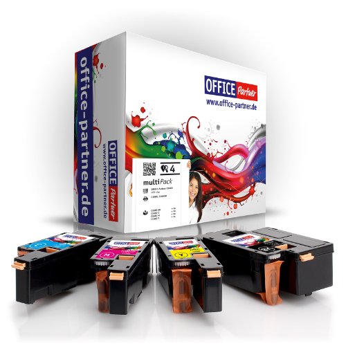 4er multiPack kompatible Toner zu DELL C1660 (BK/C/M/Y) für DELL C1660 ; DELL C1660W