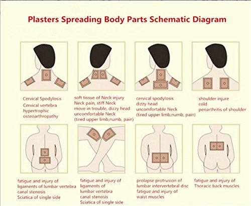 DR CHOW 24 Aufkleber/3 Taschen chinesische schmerzstillende Salbe lindert rheumatoide Arthritis und Knie Rückenschmerzen