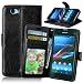 Produktbild Nancen Sony Xperia Z1 Compact/Z1 mini Lederhülle Neu Style Acht Farbe Weich PU Flip Case Ledertasche/Schutz Etui, Einfach Vintage Kollektion Karten Slot Foto Wallet Hülle Handy Tasche Zubehör