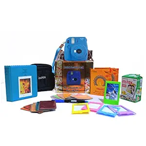 Fujifilm Instax Mini 9 Festive Pack Instant Camera (Cobalt Blue)