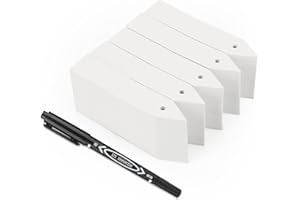 ‎KINGLAKE KINGLAKE 200Stk Pflanzschilder Weiß Pflanzenstecker Kunststoff Gartenschilder KINGLAKE 200Stk Pflanzschilder Weiß Pflanzenstecker Kunststoff Gartenschilder Mit 1 Marker Zum Beschriften Wetterfes