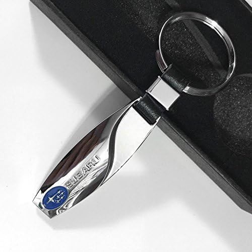 Automotiva Subaru Thin Chrome Style Featured Brand Logo Keyring Keyfob Subaru