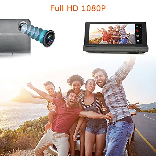 Junsun 7 Pulgadas Navegador GPS para Coche 4G con Cámara de Coche Videocámara DVR 1080P HD WIFI y Mapa 48 países Europa