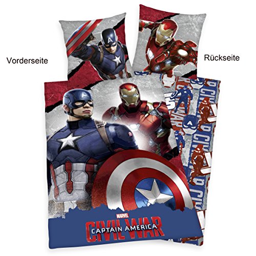 Herding-4448201050-Bettwsche-Captain-America-Civil-War-Baumwolle-Bunt-135-x-200-x-2-cm