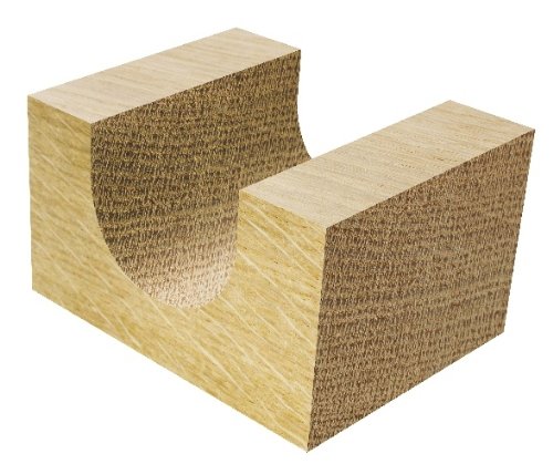 ENT Hohlkehlfräser HS (HSS), Schaft (C) 8 mm, Durchmesser (A) 16 mm, B 12 mm, R 8 mm, GL 50 mm - 2