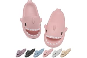 Geweo Chanclas Tiburon Zapatillas Casa Verano Hombre Sandalias Mujer Comodas Pantuflas Antideslizantes Zapatos De Playa y Piscina Shark Slides Slippers Unisex