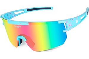 Fngyus Polarized Sports Sunglasses,Polarized Sports Sunglasses for Running Cycling Fishing,Sunglasses for men women