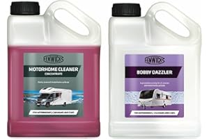 FENWICK'S Fenwicks Motorhome Cleaner & Bobby Dazzler Combo Pack – RV & Caravan Exterior Wash & Shine Kit, Streak-Free, Eco-Friendly, Easy Spray & Wipe, Motorhome Care Solution