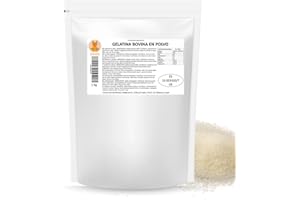 Gelatina Bovina in Polvere Granulata Snadi | 1 kg | Senza Sapore, 100% Pura e di Qualità Professionale | Perfetta per Pasticceria, Dolci, Gel, Salse e Preparazioni Salate | Facile da Sciogliere