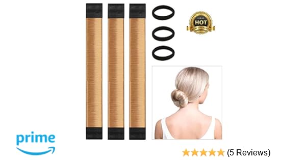 Brown Magic Bun Makers 3 Pcs Lhaaayf Professional Hair Bun Maker