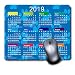 Produktbild Mauspad für Gaming, Komfortables Mauspad, gummierte Unterseite, Rutschfest für Computer, Laptop, personalisierbar, rechteckig, 2019, Kalender, Blauer Welpenpfotenmuster
