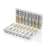EBL 16er Pack 1100mAh hohe Kapazität AAA Micro NiMh Akku wiederaufladbare Akkus 