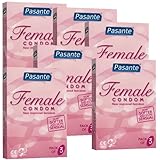 Femidom, 6x3 female condoms