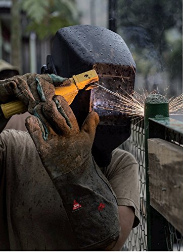 Hase Safety Leichter Schweißerhandschuh Peru EN388 EN420 EN407 – Arbeitshandschuh für Schweißarbeiten, Größe: 9 (L) - 3